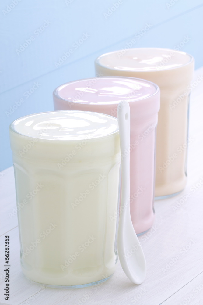 Fresh assorted yogurt Fresh assorted yogurt