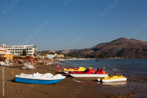 Small boats on the beach of Georgioupolis