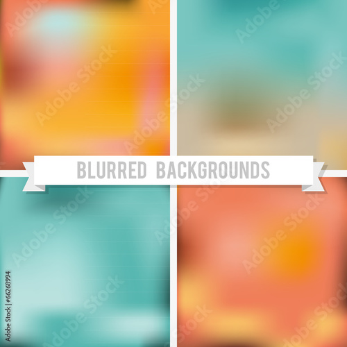 Set: Blurred backgrounds