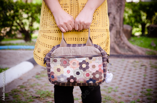 Quilting Bag In the hands of women