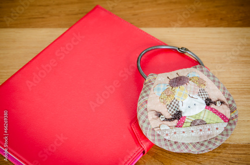 Bunch patchwork for Keys chain and red tablet cover