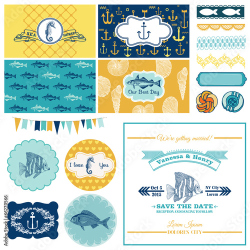 Nautical Sea Theme Set - for Party Decoration, Wedding