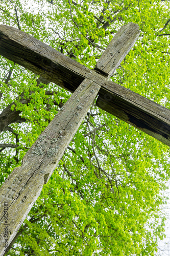 Old wooden cross