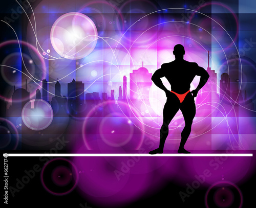 Bodybuilding. Vector illustration