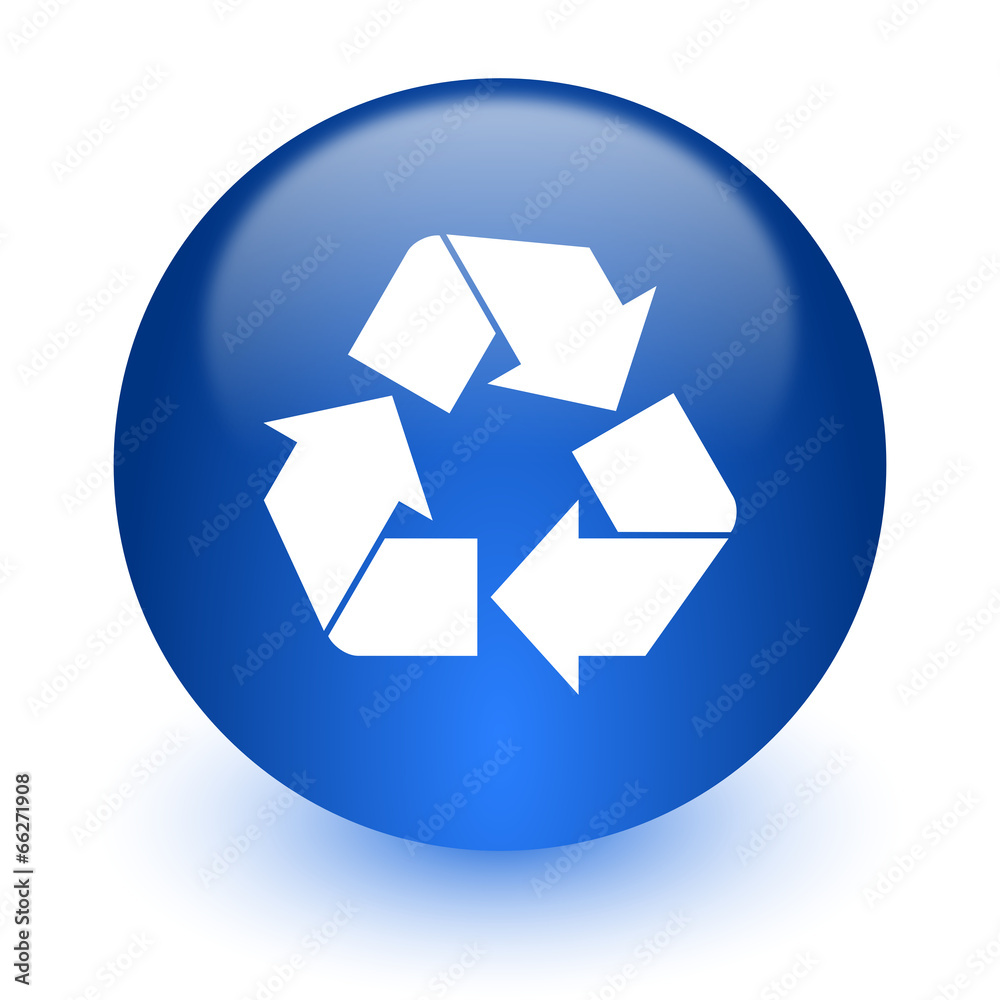recycle computer icon on white background recycle computer icon on white background
