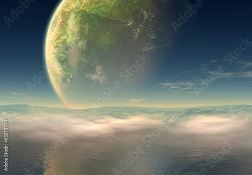 Futuristic Alien Planet © diversepixel