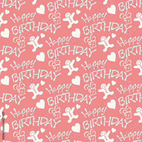 Birthday seamless background design