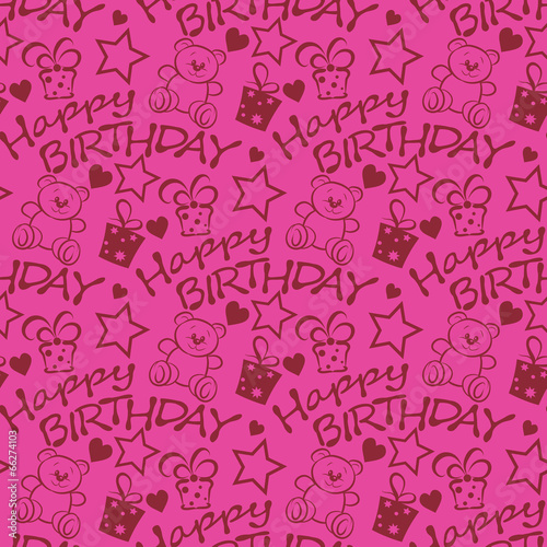 Birthday seamless background design