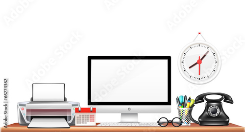 Vector Realistic Workplace