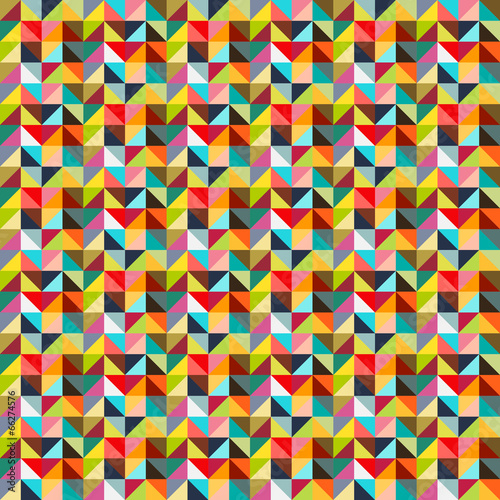 Seamless triangle colorful pattern