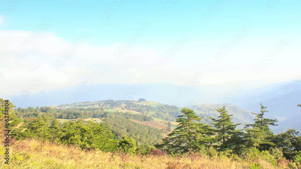 Time lapse of beautiful view of the Central Mountains in Taiwan Time lapse of beautiful view of the Central Mountains in Taiwan