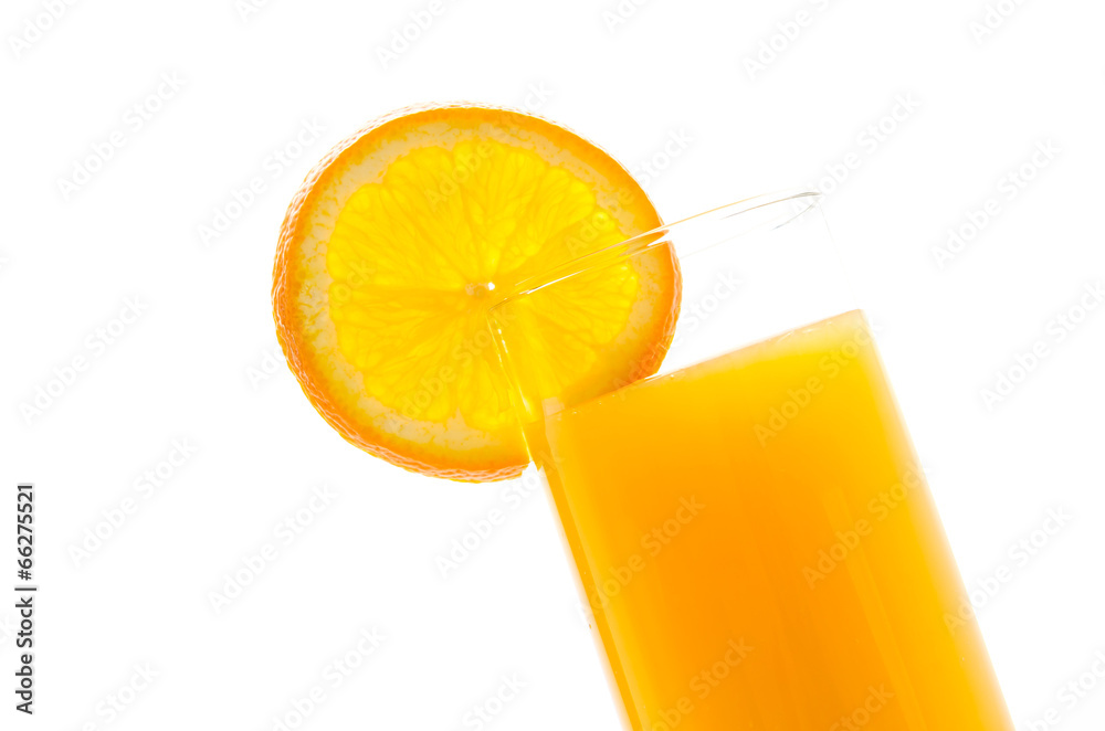 Fototapeta premium Orange juice glass