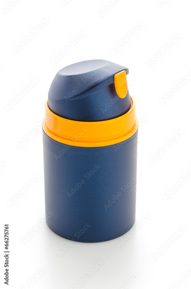 Cosmetic bottle isolated on white Cosmetic bottle isolated on white