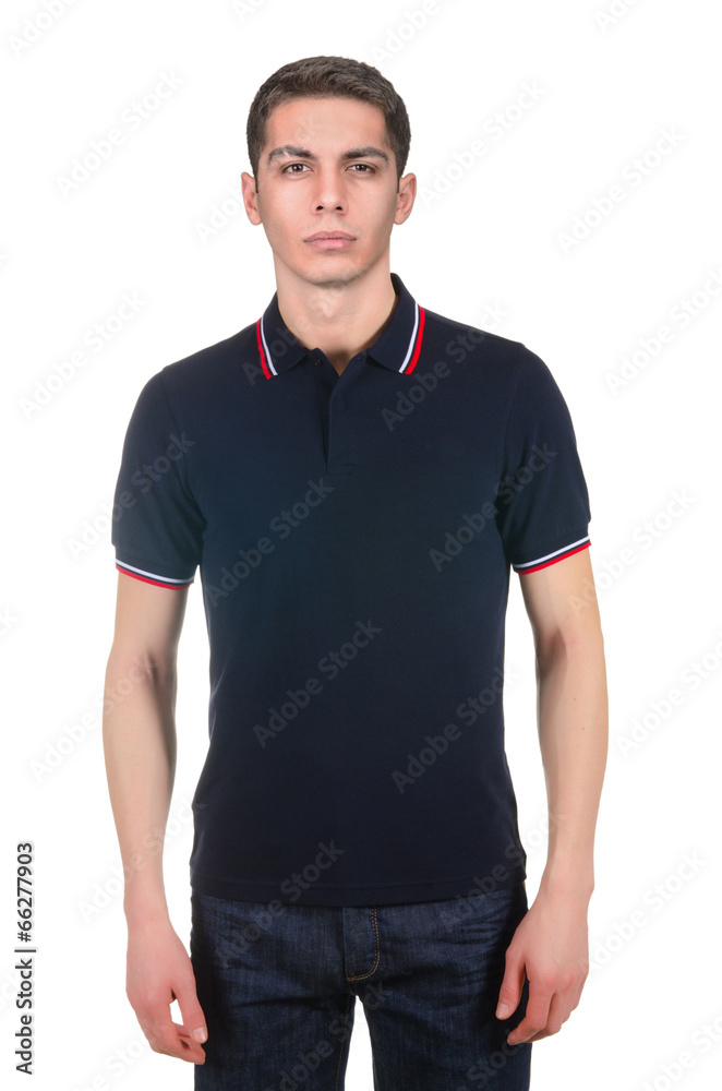 Male t-shirt isolated on the white background Male t-shirt isolated on the white background