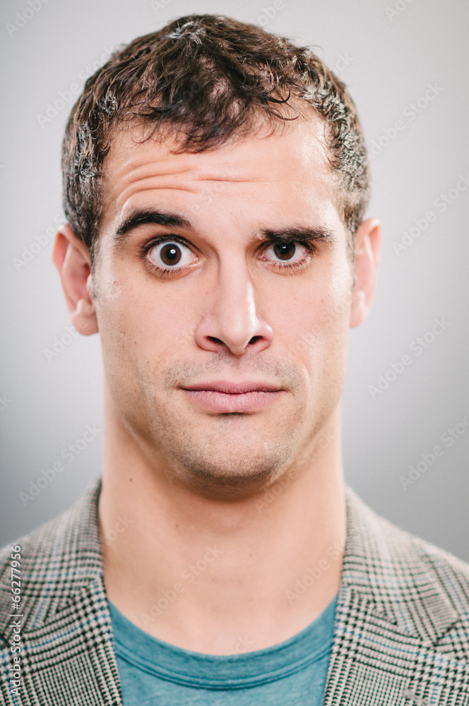 Obraz premium Raised eyebrow portrait