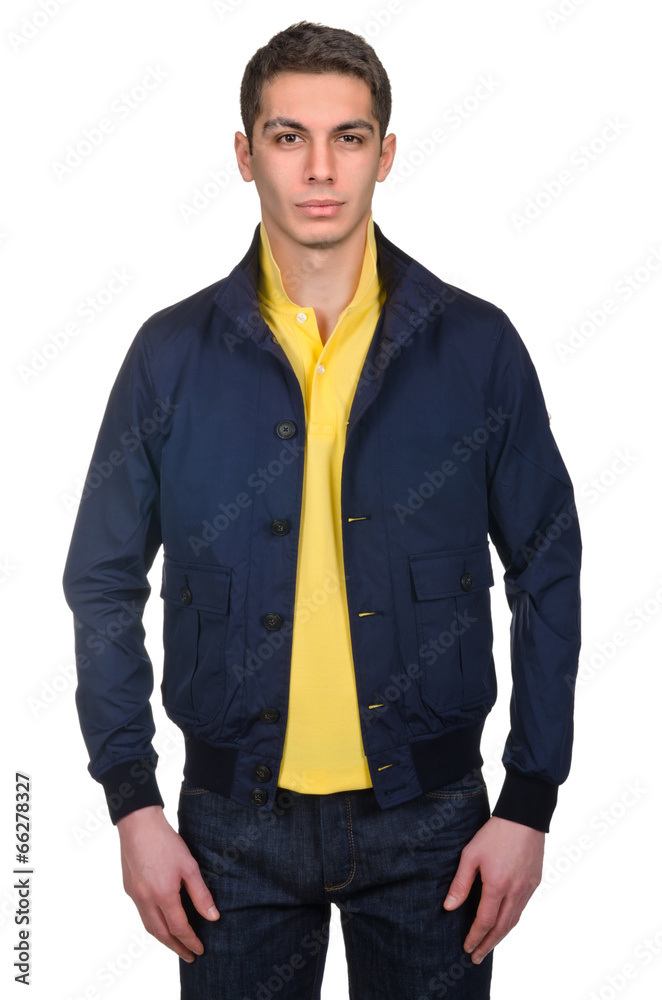 Male coat isolated on the white Male coat isolated on the white