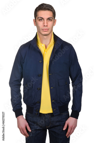 Male coat isolated on the white