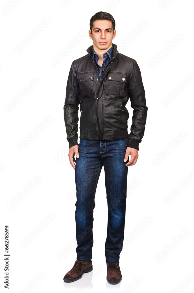Man in fashion look isolated on white Man in fashion look isolated on white