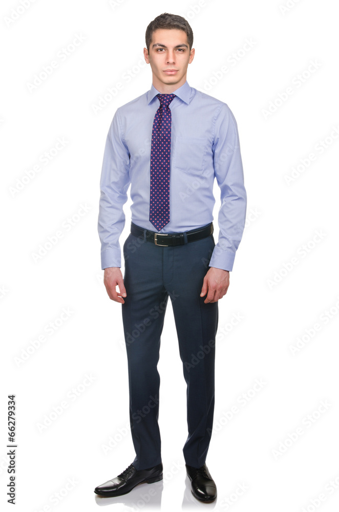 Man in fashion look isolated on white Man in fashion look isolated on white