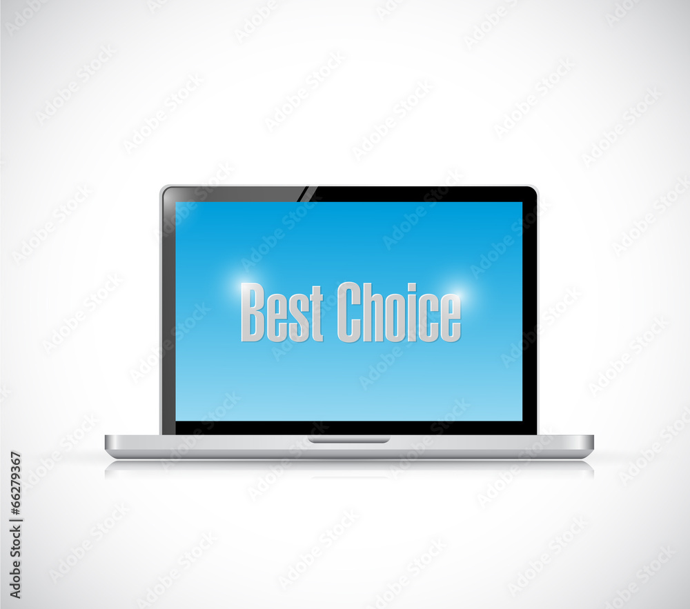 best choice computer message illustration best choice computer message illustration