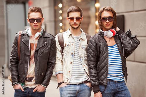 Three Young male fashion