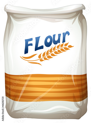 Fototapeta A packet of flour