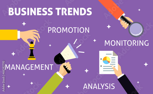 Business trends hands