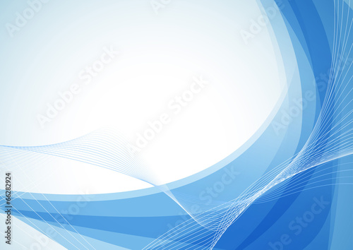 Blue abstract waves certificate background