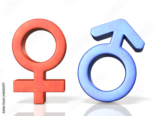 Symbol of male and female