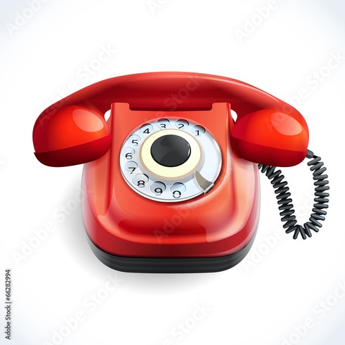 Retro style telephone color