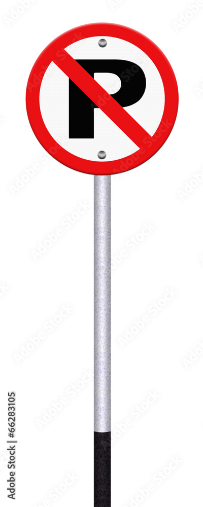 No parking sign
