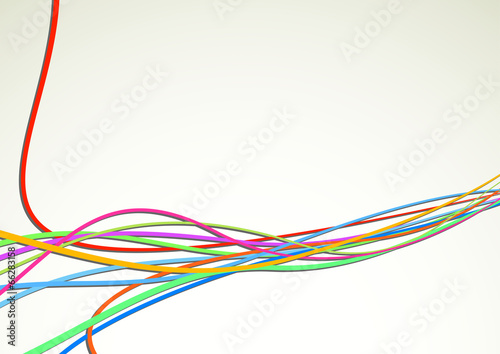 Colorful bright cable background - rapid speed