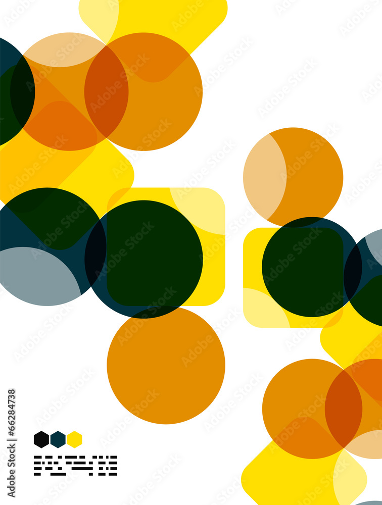 Warm modern color geometric abstract background
