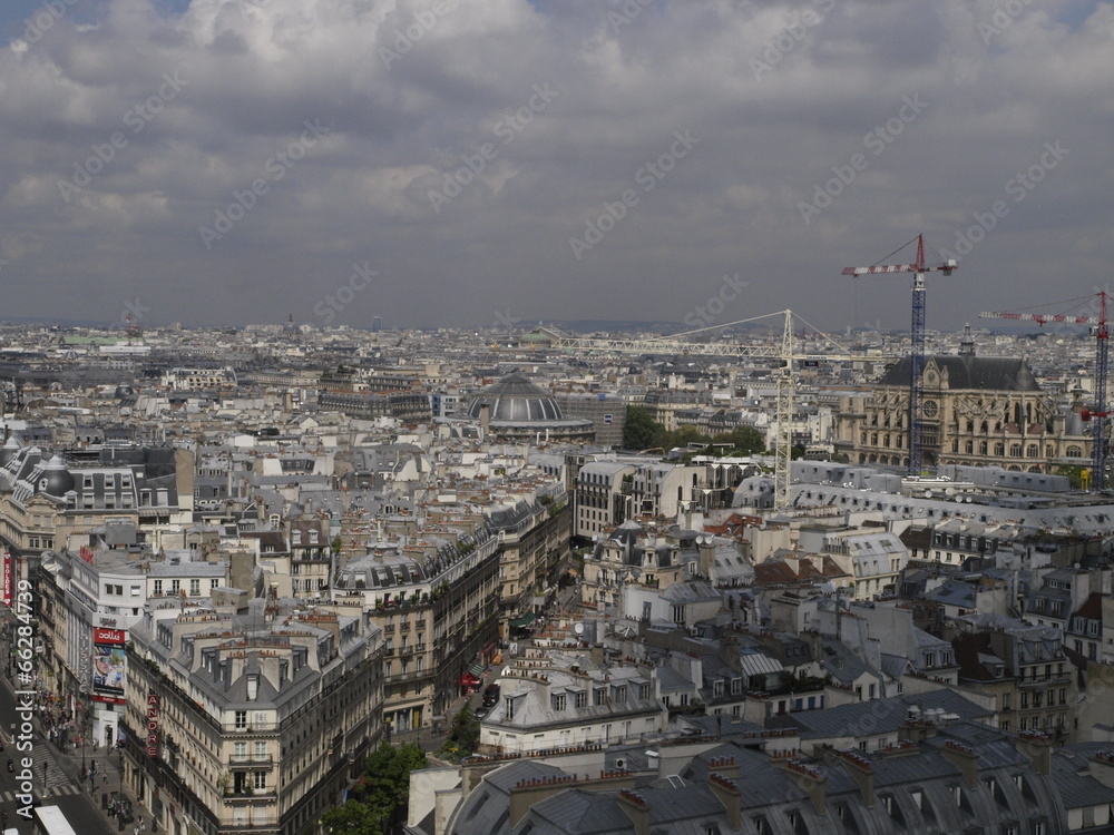 Vista aerea desde la torre de Santiago en París