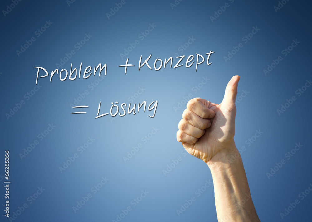 Thumbs up gesture - Problem + Konzept = Lösung Thumbs up gesture - Problem + Konzept = Lösung