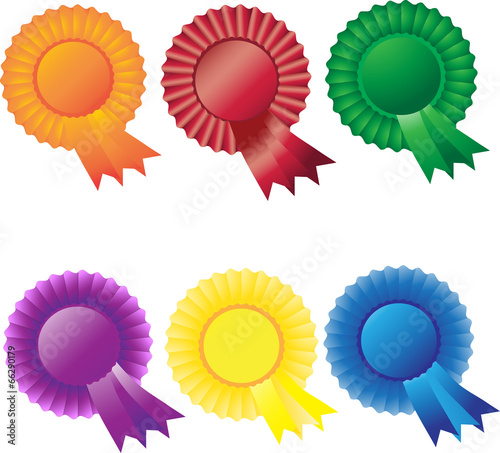Set of rosette ribons