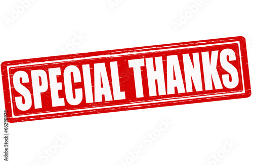 Special thanks