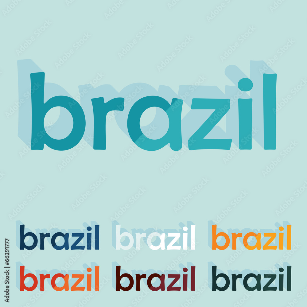 Flat design: brazil Flat design: brazil