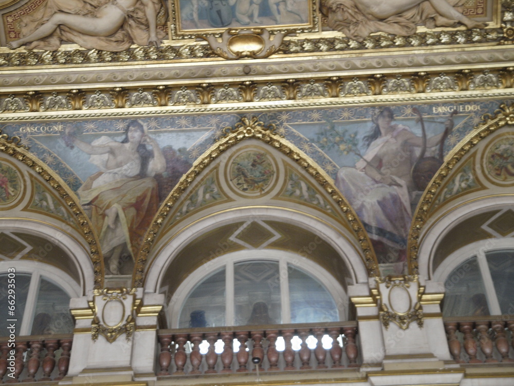Fototapeta premium Interior del Ayuntamiento de París