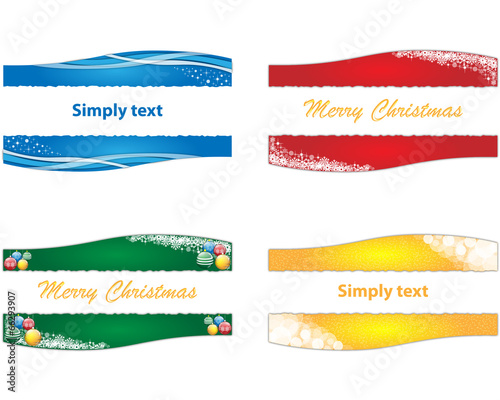 Christmas banners