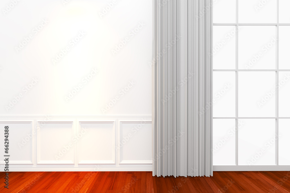 Fototapeta premium Interior white wall