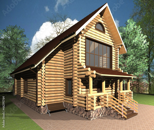 wooden house