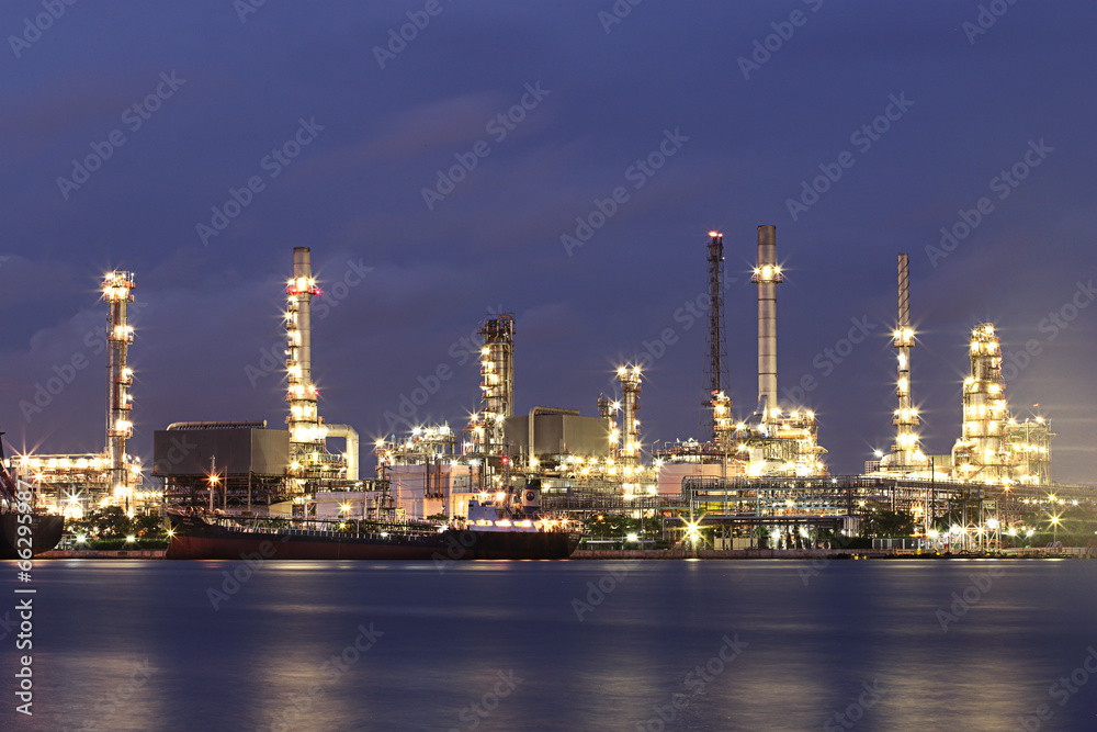 Power plant on riverside, thailand