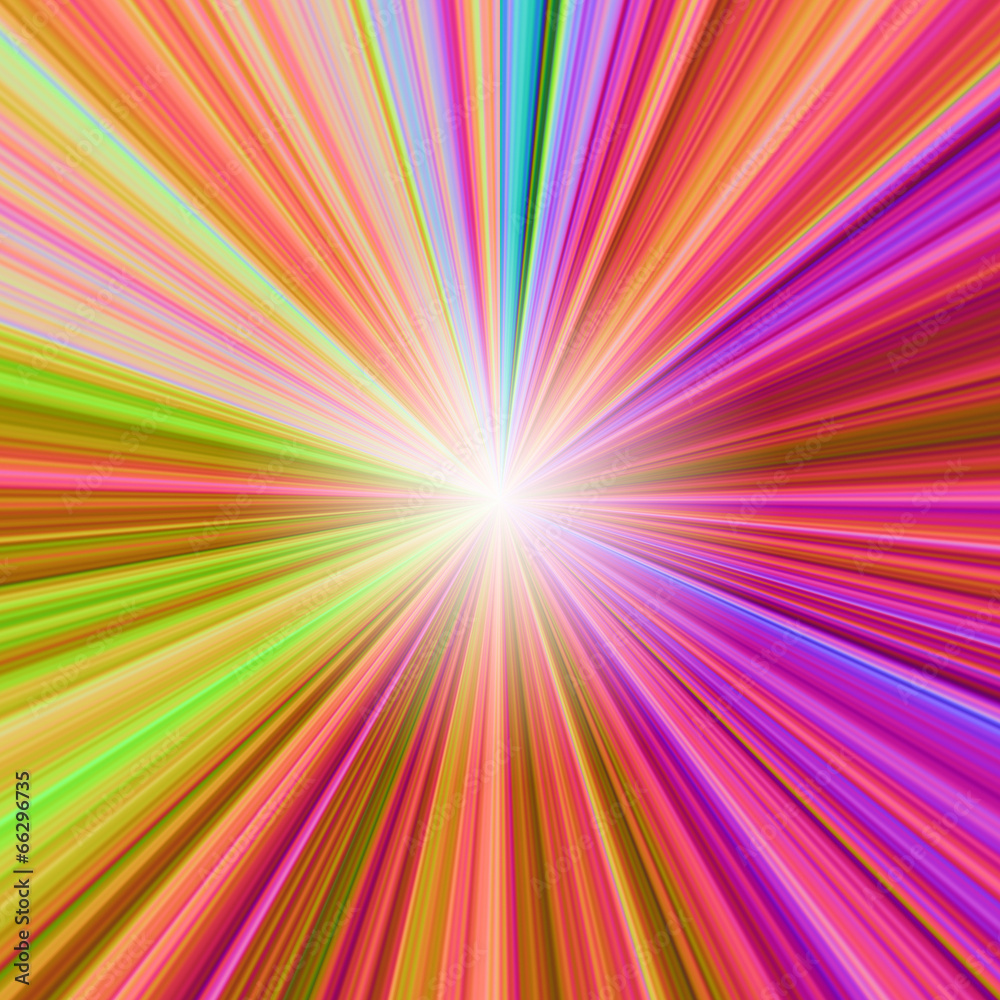 Obraz premium Abstract computer illustration of explosion