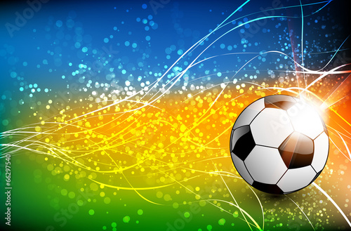 Football background with soccer ball,  easy all editable