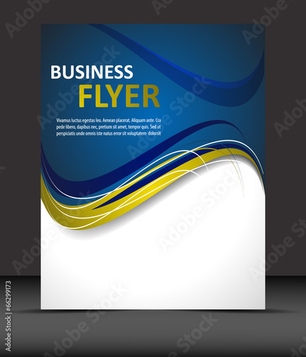 Professional business flyer template or corporate banner
