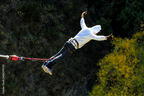 Bungy jump, New Zealand photo