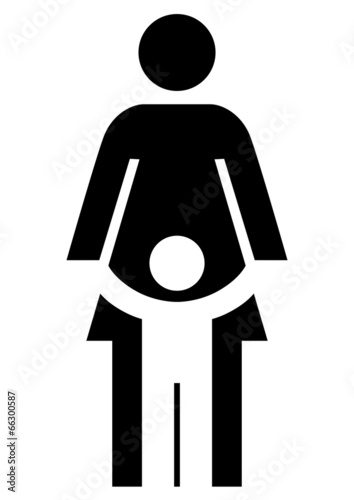 Schwarzes Symbol für eine Kindertagesstätte – Vektor