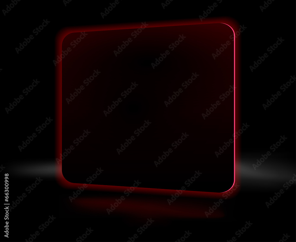 Abstract black burning red square on a black background Abstract black burning red square on a black background