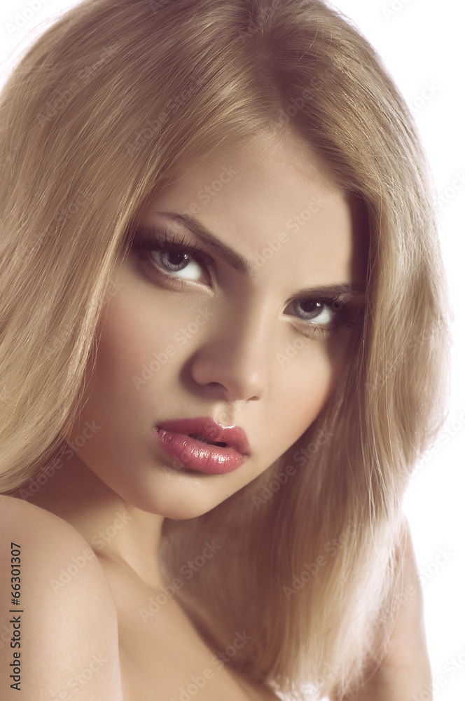 Portrait of beautiful young woman with makeup Portrait of beautiful young woman with makeup
